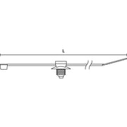 HellermannTyton - Kabelbinder Befestigungsbinder T30RFT6 mit Lamellenfuß − 500 Stück