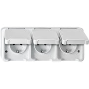 Merten - Steckdose SCHUKO-Dreifach-Steckdose MEG2390-8019 polarweiß