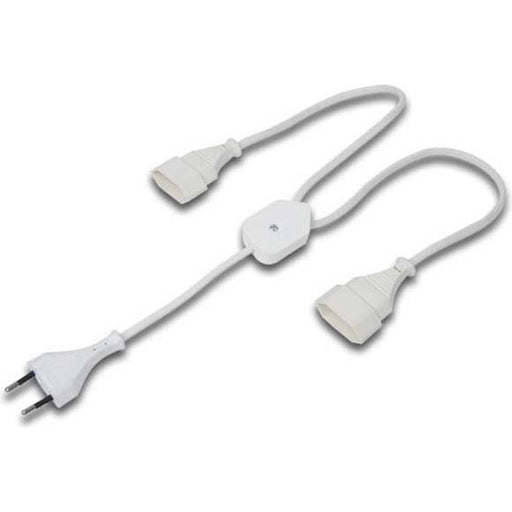 Hera - Elektrisches Zubehör/Ersatzteile für Leuchten Euro Y-Verteiler 21503160101 Stecker+2Buchsen