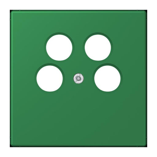Jung - Einsatz/Abdeckung für Kommunikationstechnik Abdeckung für SAT-TV LC 990-4 SAT2 219 vert fonce (32050)