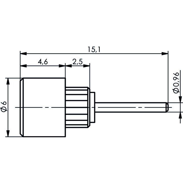 Telegärtner - Koax-Steckverbinder MCX-Einpressbuchse 50Ohm 100025003 mit Lötstift − 5 Stück