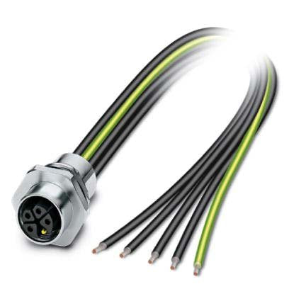 Phoenix Contact - Rundsteckverbinder, feldkonfektionierbar (Industriesteckverbinder) Einbausteckverbinder SACC-E-M12FS#1415292