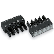 WAGO - Steckverbinder für steckbare Gebäudeinstallation Buchse 770-405 0,5-4mmq schwarz − 50 Stück