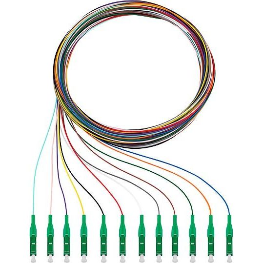 Rutenbeck - LWL-Pigtail Pigtails 12xLC OS2 APC 2m OS2, APC 2m