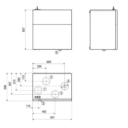Maico - Wohnungslüftungsgerät mit Wärmerückgewinnung Einfamilienhaus Raumluft-System WS 470 KBET BypassHeizregEnthalp