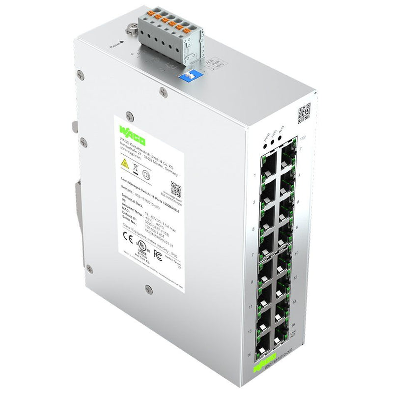 WAGO - Netzwerk Switch Lean-Managed-Switch,16 852-1816/010-000 Ports 1000Base-T − 1 Stück