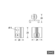 LTS Licht&Leuchten - Mechanisches Zubehör/Ersatzteile für Leuchten Aufhängebügel ST-E S/S-9000-313alu
