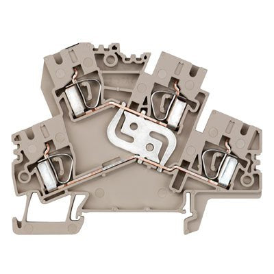 Weidmüller - Durchgangs-Reihenklemme Klemme ZDK 4-2 V Zugfederanschl.,4mm² − 50 Stück