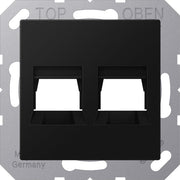 Jung - Einsatz/Abdeckung für Kommunikationstechnik Abdeckung 2-fach A 1569-2 WE SWM f.MJ WE AMP, Radiall