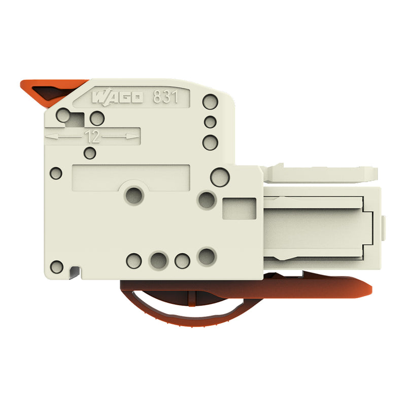 WAGO - Ein- und mehrpolige Klemmenleiste 1-Leiter-Federleiste 831-1104/322-004 Push-in CAGE CLAMP − 24 Stück
