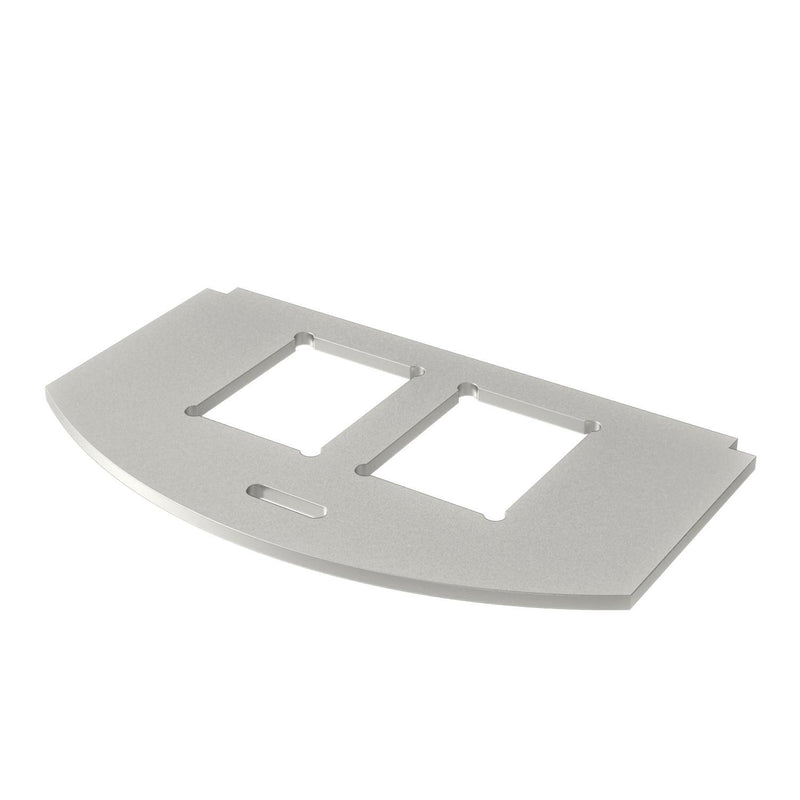 OBO Bettermann - Abdeckplatte für Einbaueinheiten Montageplatte MP R2 2C TypC V2A eds rostfr