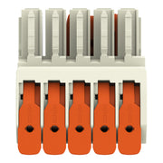 WAGO GmbH & Co. KG - Ein- und mehrpolige Klemmenleiste 1-Leiter-Federleiste 831-1105/322-000 Push-inCAGECLAMP,lgr − 12 Stück