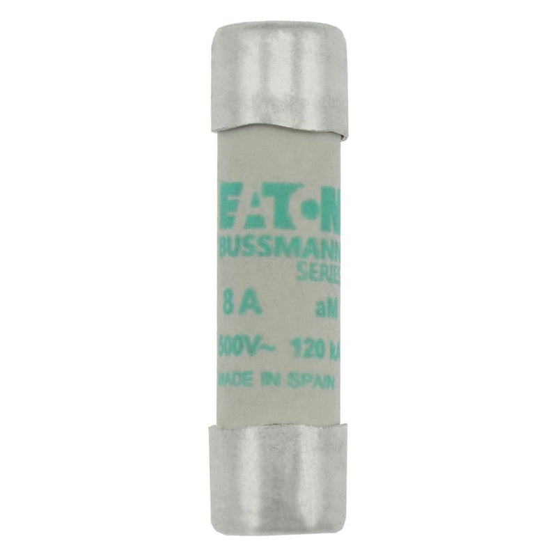 Eaton - Zylindrische Sicherung Sicherungseinsatz Nieders. C10M8 8A AC 500V 120kA − 10 Stück