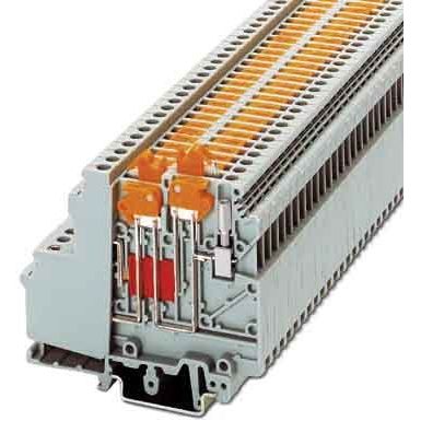Phoenix Contact - Trenn- und Messtrenn-Reihenklemme Messertrennklemme UDMTK 5-TWIN-P/P − 50 Stück