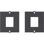 Bachmann - Einsatz/Abdeckung für Kommunikationstechnik Modul 1xKeystone schwarz 917.062 mit Metallhalterung