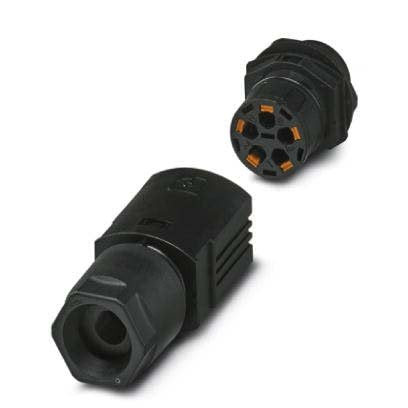 Phoenix Contact - Geräteanschluss für steckbare Gebäudeinstallation Wanddurchführung IPD WD 5P2,5 M25 BK