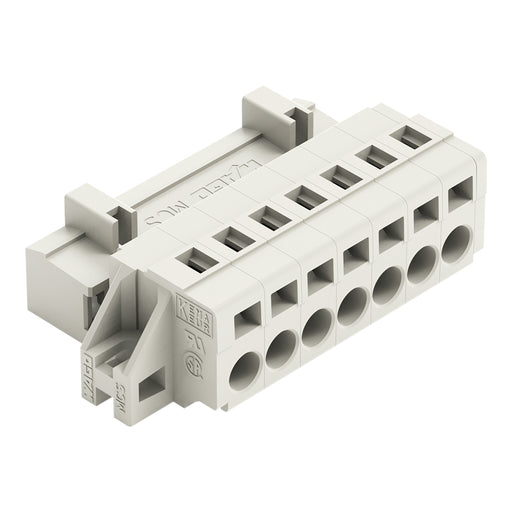 WAGO - Kabelsteckverbinder für Leiterplattensteckverbinder 1-Leiter-Stiftleiste 721-607/019-000 CAGECLAMP,2,5mm²,lgr − 50 Stück