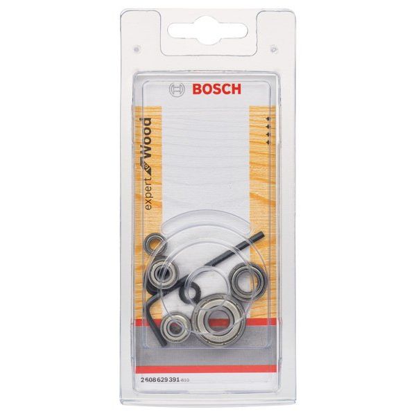 Bosch - Systemzubehör für Fräsen (Akku/elektrisch) Führungskugellager-Set, 2608629391 Expert for Wood