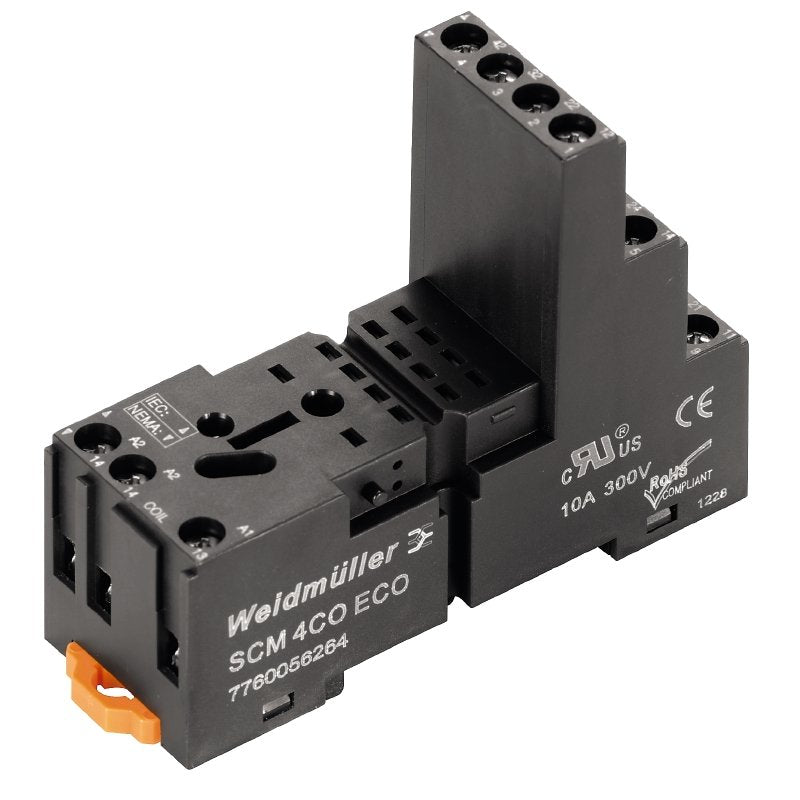 Weidmüller - Relaissockel SCM 4CO ECO − 10 Stück