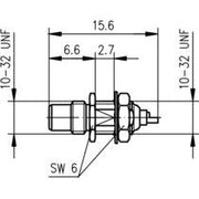 Telegärtner - Koax-Steckverbinder SMC-Einbaustecker AU 100024898 Einbau von vorne − 5 Stück
