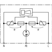 DEHN - Geräteüberspannungsschutz für Energietechnik/Stromversorgung ÜS-Modul STC 230 f.Schutzk.Steckdose
