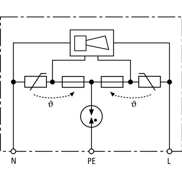 DEHN - Geräteüberspannungsschutz für Energietechnik/Stromversorgung ÜS-Modul STC 230 f.Schutzk.Steckdose