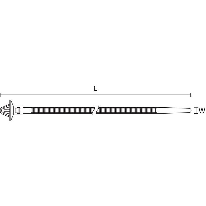 HellermannTyton - Kabelbinder Befestigungsbinder 126-03100(500) grün Aufdr. 5 − 500 Stück