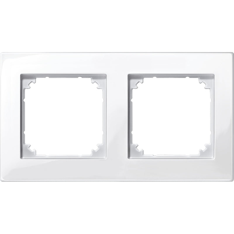 Merten - Abdeckrahmen M-PLAN-Rahmen 2f. pws/gl 515219