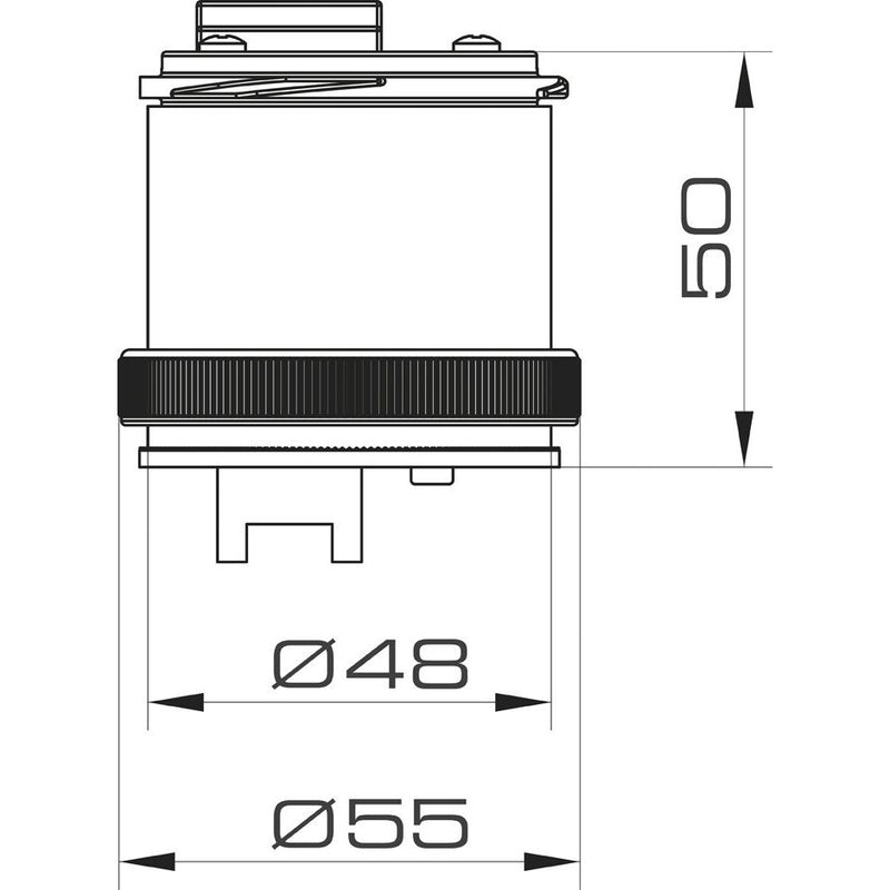 Grothe - Signalsäulenelement, optisch Warn-/Blinklicht MWB 8636 LED grün