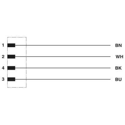 Phoenix Contact - Rundsteckverbinder, feldkonfektionierbar (Industriesteckverbinder) Einbausteckverbinder SACC-EC-MS-4#1446346 − 50 Stück