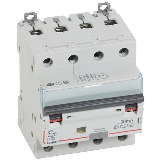 Legrand - Kombination FI-Schalter/Leitungsschutzschalter FI/LS-Schalter Legrand 411246 C-Charakt., 25A, 6kA