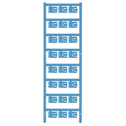 Weidmüller - Kabelmarkierungssystem Leitermarkierer SFC 2.5/12 MC NE BL 12x9,3mm,blau − 120 Stück