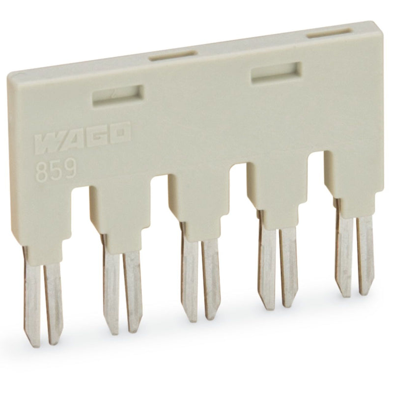 WAGO - Zubehör/Ersatzteile für Schaltrelais Kammbrücker 859-405 5fach grau − 25 Stück