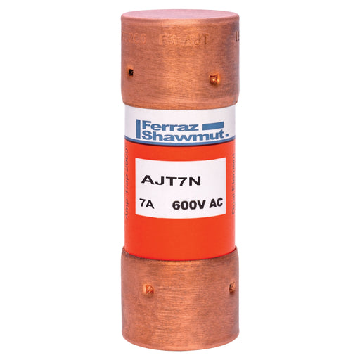 Mersen - Zylindrische Sicherung Sicherungseinsatz AJT7N 21x57 AC600V 7A/T − 10 Stück