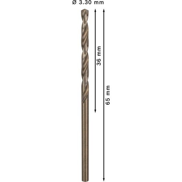 Bosch - Bohrer PRO Stainless Steel HSS-Co 2608585878 Spiralbohrer 3,3 x