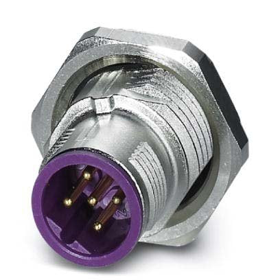 Phoenix Contact - Rundsteckverbinder, feldkonfektionierbar (Industriesteckverbinder) Einbausteckverbinder SACC-DSI-MSB#1456475 − 20 Stück