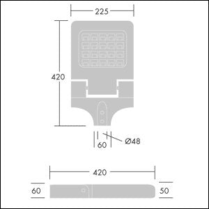 Thorn - Straßen- und Platzleuchte LED-Straßenleuchte OLSYS1 12L #96633537 730