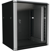 Enoc - Netzwerkgehäuse Wandschrank 12HE 2tlg. sw W2 12-65-S 19"600x500x668mm