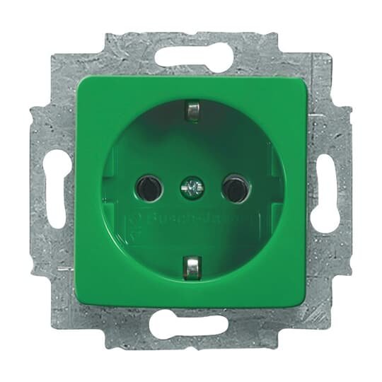 Busch-Jaeger - Steckdose SCHUKO Steckdosen-Einsatz 20 EUCQ-13-212-101 grün RAL6032