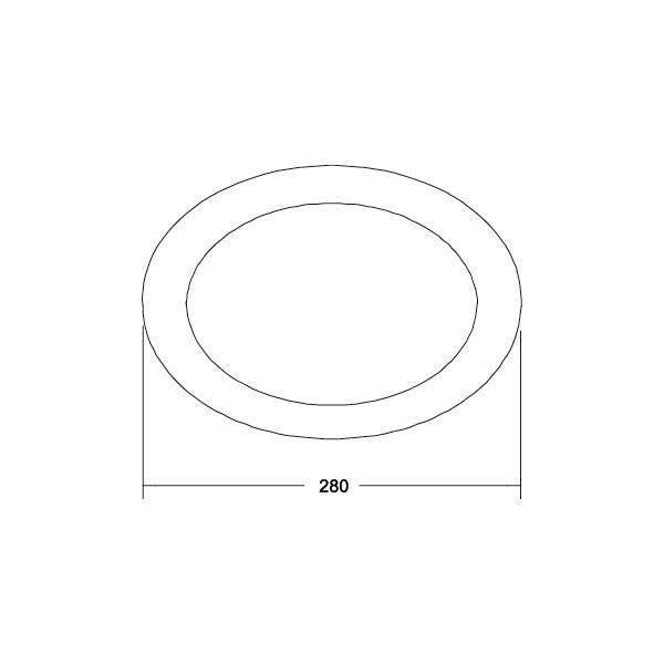 Brumberg Leuchten - Mechanisches Zubehör/Ersatzteile für Leuchten Abdeckring 81214080 schwarz