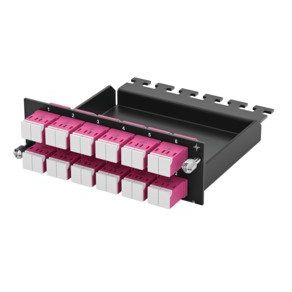 Telegärtner - Moduleinsatz für Patchpanel LWL HD3-ES Patch-Modul 100022369 1 HE 12xLC-D OS2/PC
