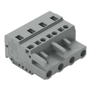WAGO - Kabelsteckverbinder für Leiterplattensteckverbinder 1-Leiter-Federleiste 231-204/026-000 CAGECLAMP,2,5 mm²,gr − 50 Stück