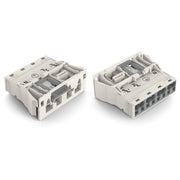 WAGO - Geräteanschluss für steckbare Gebäudeinstallation Snap-In-Stecker 770-734 4-polig,Kod. A,weiß − 100 Stück