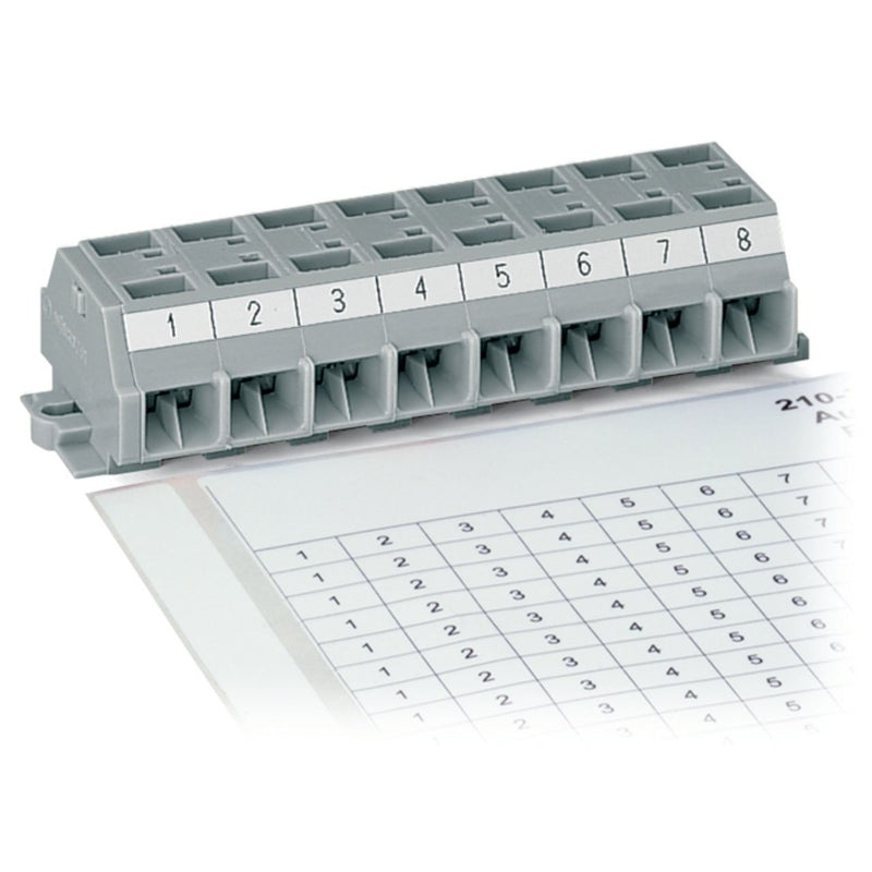 WAGO - Klemmenmarkierung Beschriftungsstreifen 210-333/1200-103 DIN A4,bedruckt,weiß