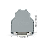 WAGO - Endklammer/-halter für Reihenklemme Schraubenlose Endklammer 249-198 14 mm breit,für Trag − 10 Stück