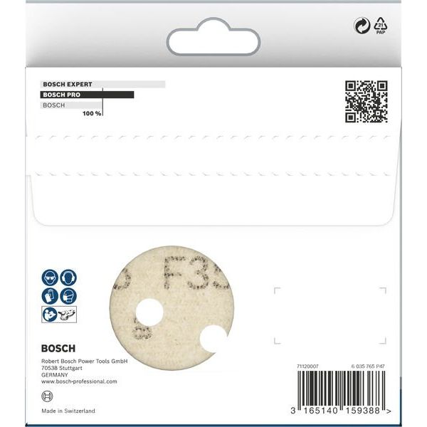 Bosch - Schleifpapier/Schleifvlies PRO F355 Schleifblatt, 125 2608605120 mm, 320, 5-tlg