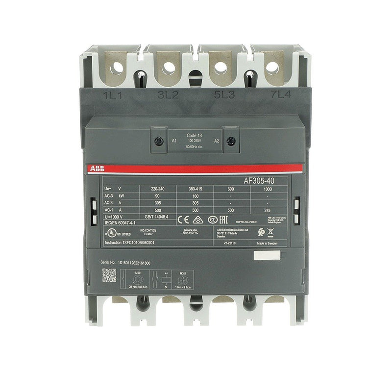 ABB Stotz S&J - Leistungsschütz zum Schalten von Wechselstrom Schütz AF305-40-00-13 100-250V 50/60Hz/DC