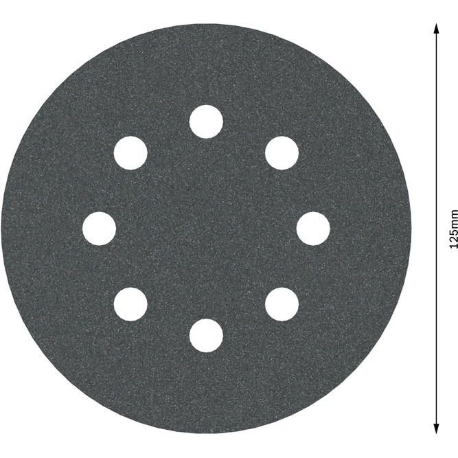 Bosch - Schleifpapier/Schleifvlies PRO F355 Schleifblatt, 125 2608605118 mm, G180, 5-tlg