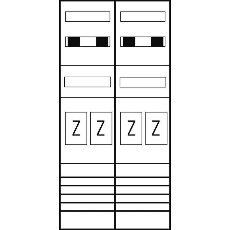 ABN - Zählerfeld Zählerplatz EZ27440 eHZ 4Z