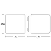 Steinel - Decken-/Wandleuchte Sensor-LED-Außenleuchte L 830 SC ANT 3000K 132 x 110 x 110 mm